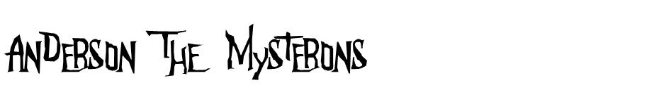 Anderson The Mysterons font